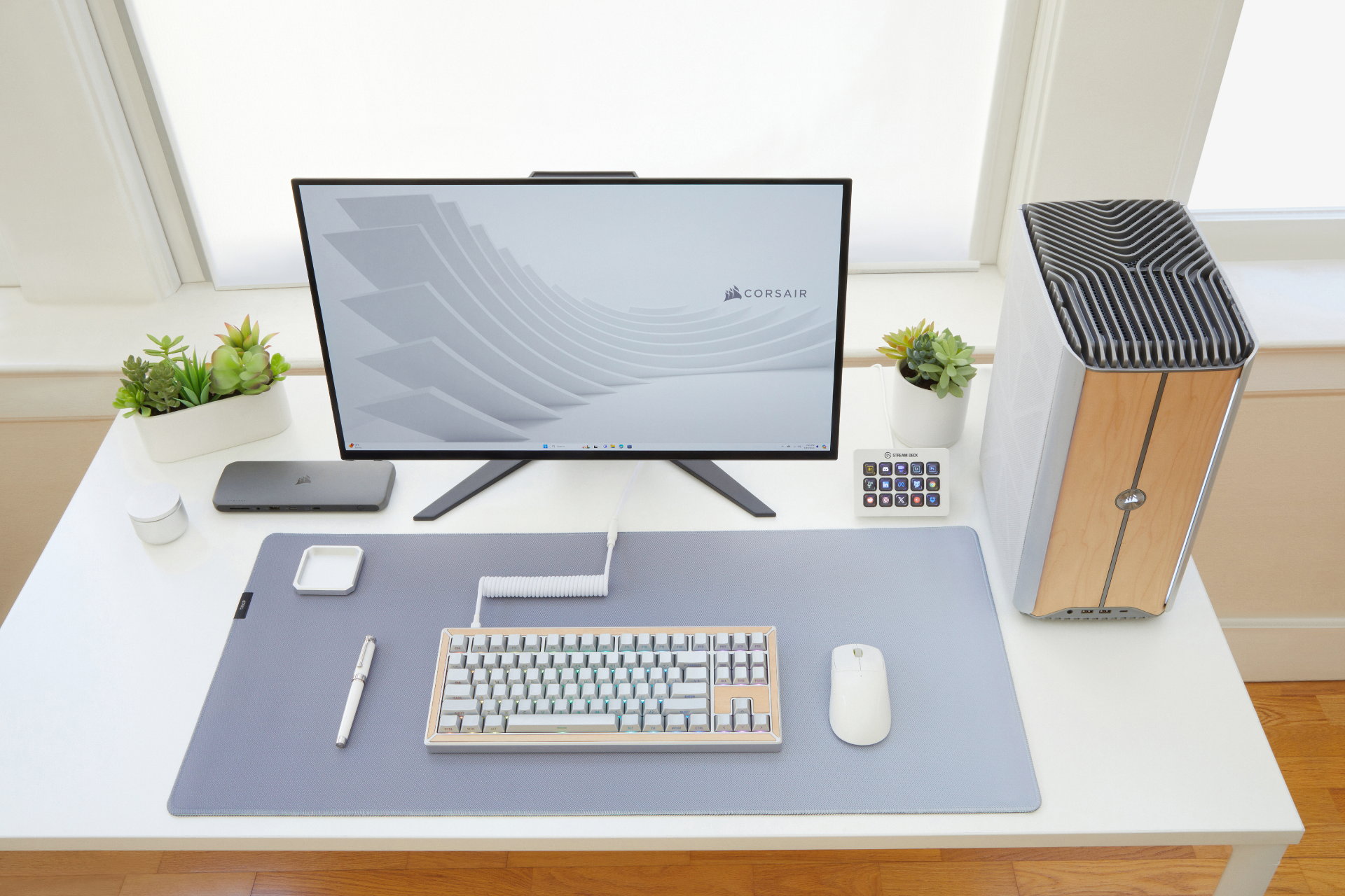 CORSAIR ONE i500 PC – Wood Bright: Liquid Cooled Intel Core i9